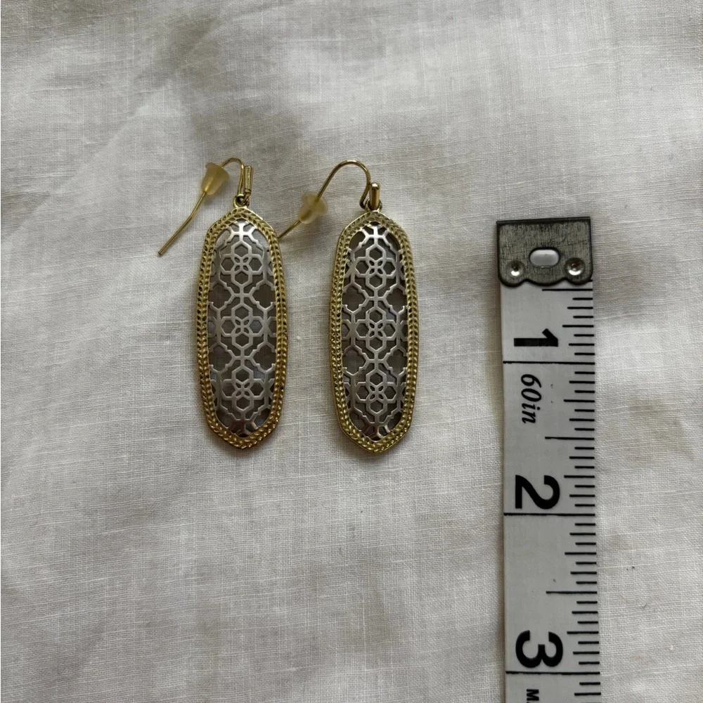 Kendra Scott Brenna Gold and Silver Earrings